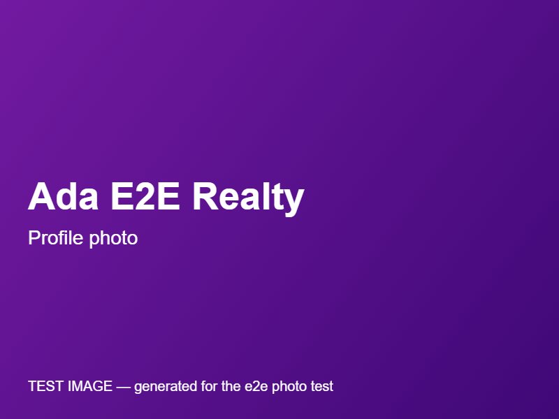 Ada E2E Testagent Realty